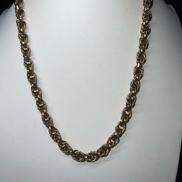 Vintage MCM Heavy Gold Tone Chain - Picture 2 of 10